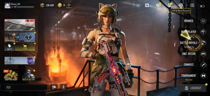 COD Mobile Account | 1 Mythic + 10 Legendary + 158 Epic Guns | 64 Epic Characters | Level 400 | 136K C | Activision - code 5049