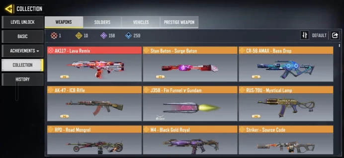 COD Mobile Account | 1 Mythic + 10 Legendary + 158 Epic Guns | 64 Epic Characters | Level 400 | 136K C | Activision - code 5049