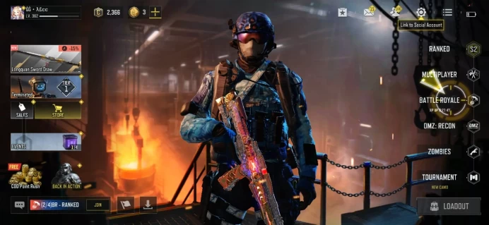 COD Mobile Account | 2 Mythic + 10 Legendary + 270 Epic Guns | 129 Epic Characters | Level 362 | 2K C | Activision - code 5050