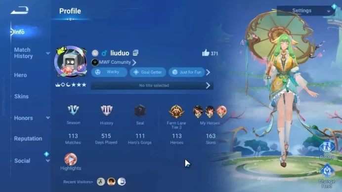 Hero113|Skin163|Legend Hou Yi&Lady Sun+Selector|Sanxingdui Hou Yi|LNY2024 Da Qiao|AoT Annie,HelloKitty XiaoQiao|Infinite|HOK2116