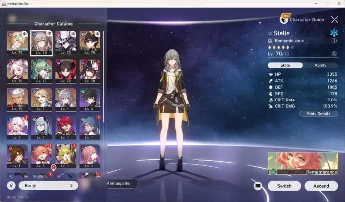 ASIA|TL 54|8 Limited,ArcherPremTeam|ReadyGacha:143 StarRailSpecialPass|[Aventurine*Waveflair]|Amphoreus|Check SS HSR822B