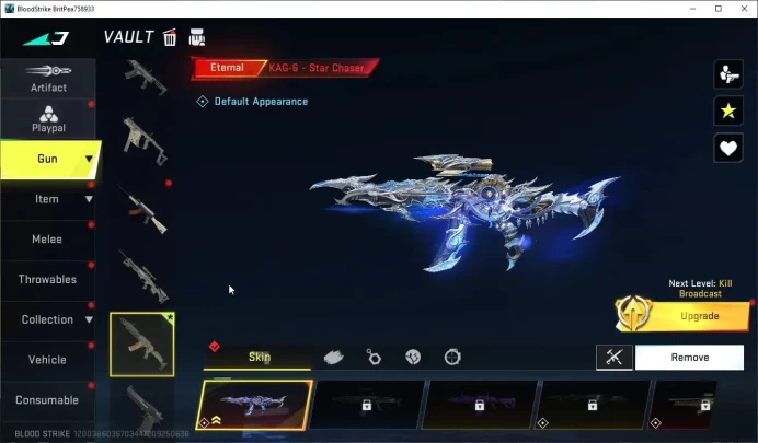 Asia| Eternal KAG-6 -Star Chaser Level 2| +5 Striker | Log NetEase|Take Mail|Check SS(BLS6546)