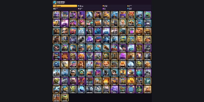 【Android/iOS】 14 KING LEVEL ✨ 122 TOTAL CARDS ⭐ 14 EVO CARDS ✨ 8 LVL14 ✅ 11 LVL13 ⚡ 26 LVL12 ⭐ 41 LVL11 ✨ 29 LVL10 ✨ 7 LVL9
