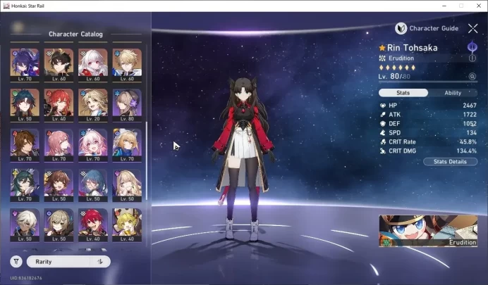Asia|TL 70|2 PremTeam|20 Limited (SW999,The Herta)+Sign Rin Tohsaka,YaoGuang,Phainon,Huohuo Etc|Female MC|TakeMail|HSR8998