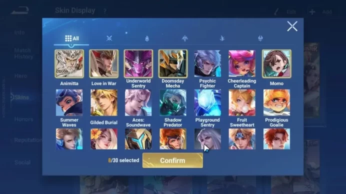 Hero 113 Skin 312|Flawless Wukong (Animitta)|Legend Sun Ce & Musashi|Limited Yuhuan|DanDaDan Daji (Momo)|Infinite|HOK2135