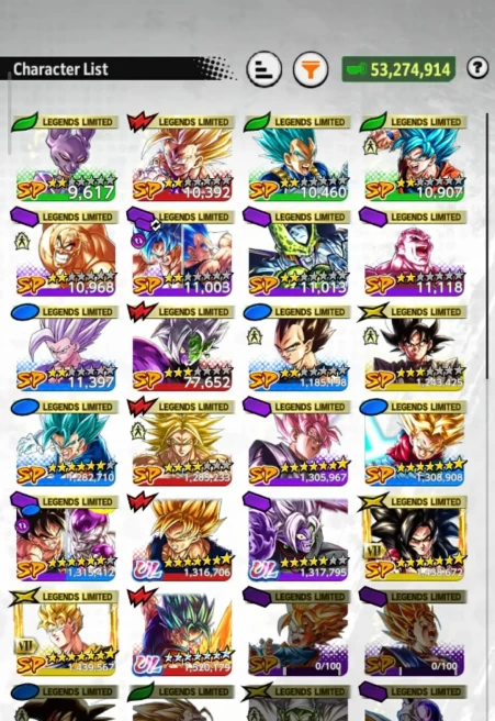 D526-ANDROID+IOS- UL Vegito Blue Full+UL Zamasu+LF Gohan yel+ss4 Goku+Trunk+Goku black+Jiren+Broly yel+beast Gohan+Good Equipment