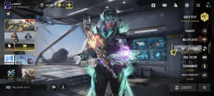 GARENA|Lv417|10Myth Weapon(Oden MAX)|1 Myth Char(Siren Song)|1Collab P5(Violet)|5 Prestige|Take Email|DeadLinkIDCard|(CODM704)