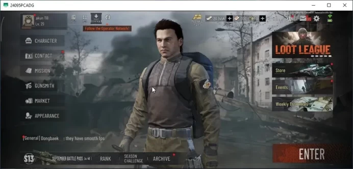 MOBILE|Lv 29|SV 24.1M|CV 20.1M|OF AKM,Forest MP5,Abomi Vector 9,Speed SQB M110|CN ON|Log Infinite|Take Mail|Check SS|AB3920
