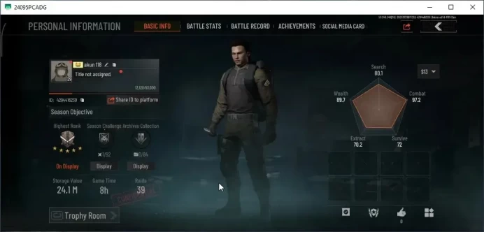MOBILE|Lv 29|SV 24.1M|CV 20.1M|OF AKM,Forest MP5,Abomi Vector 9,Speed SQB M110|CN ON|Log Infinite|Take Mail|Check SS|AB3920
