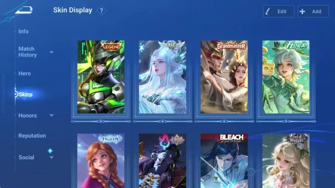 Global|115H 219S|2 Sanxingdui|7 Legend|KIC Luna|GM Skin|1 Flora|1 Frozen|1 LOM|1 Limbo Bleach|1 Limited|More|Check SS HOK934B