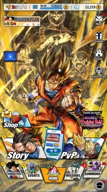 117M TP|Lv 174|12,2K Crystal|6UL+2LR+24LL|SS Goku,FF Cooler,SFPS 4 Goku,SS 4 Vegeta,FF Frieza:Full Power,etc|Android|DBL1136