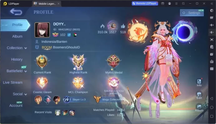 Global|Hero133|Skin 417|Mega|Legend:Lunox,Gusion|Asp:Layla,Ruby,Chang'e|Duacito Irithel|Dawning Lancelot|More Check SS ML1071B