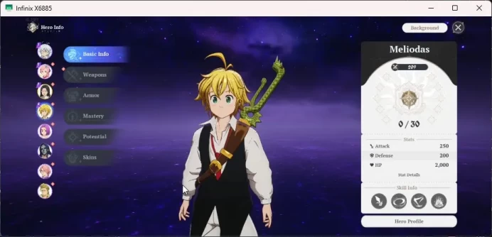 SEA|Lv 3 Fresh Starter| 2 SSR |Meliodas,Guila And 6SR| Act 1 Story | Log NetMarble Email|TakeMail|CheckSS RA136B