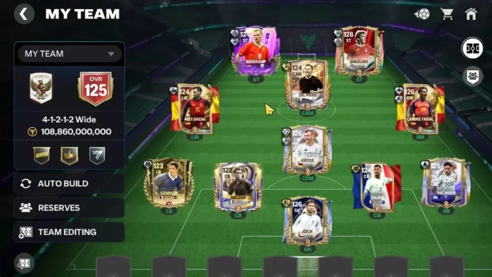 Value 108B/125 OVR|10 Evo 5 Max(Champion Kross,TWG Yamal,Icons Del Piero,National Saliba,Icons Saliba)+Playstyles,Etc|EA|FCM900