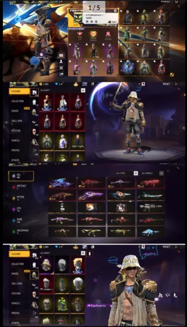 LVL 67 Skull Captain+ Hip Hop Hat SERVER SOUTH AMERICA SPANISH 6 Evo Guns 481 Weapon Skins 72 Mystic 140 Epics 248 Rare 296