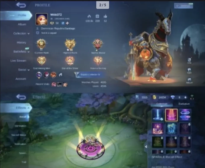 #T35 120 Skins | Natalia Collector | Karrie Luckybox | Sun Lunard Fest | Includes Epic Good Skins !! Check Screenshot!! | Emblem Good | Expert C