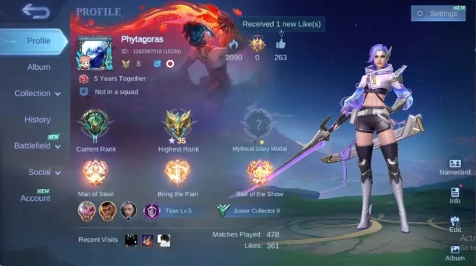 Global|46S|Junior|Epic Lancelot,MPL Benedetta,AllStar Yuzhong,Christmas Eudora,MSC Jawhead,etc| ML3127B