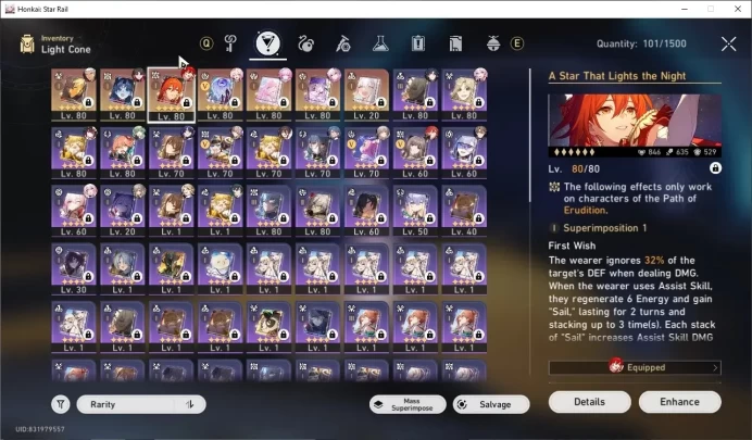 Asia|TL 69|11 Limited (Himeko Nova,Rin Tohsaka,Archer,Cyrene,Evernight)+Sign Sparkle,Hyacine,Huohuo Etc|MaleMC|TakeMail|HSR9007