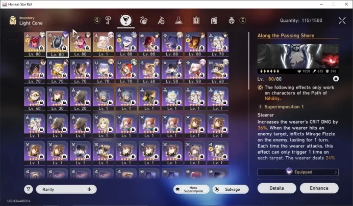 Asia|TL 68|11 Limited (Acheron)+Sign Mortenax,Firefly,Huohuo,Silver Wolf,Sparkle,Aventurine.DHIL Etc|Male MC|TakeMail|HSR9003