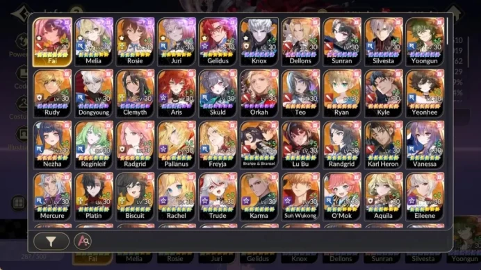 Global|Full EX7[FaiTC6,MeliaTC4,RosieTC3,JuriTC1,GelidusTC1]Collab SungJinwoo|48TC6|LegSkin2Teo,LuBu|Netmarble|7KR119B