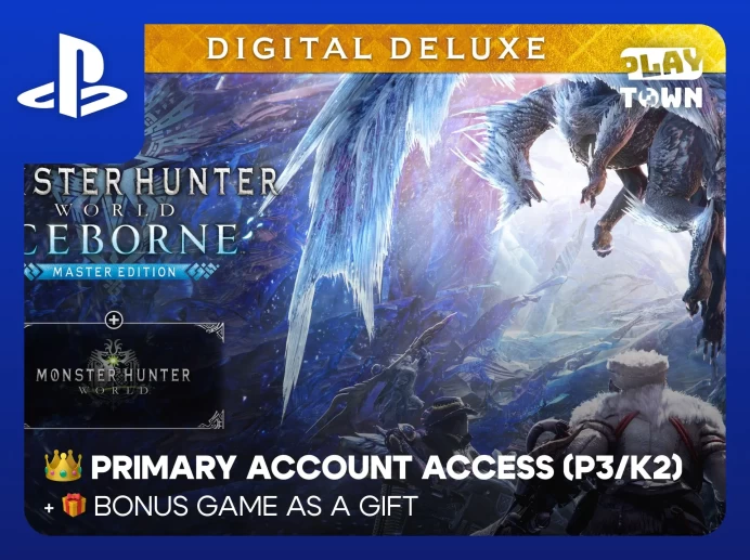 Monster Hunter World: Iceborne Master Edition Digital Deluxe - PS4 PS5 - P3 (K2)