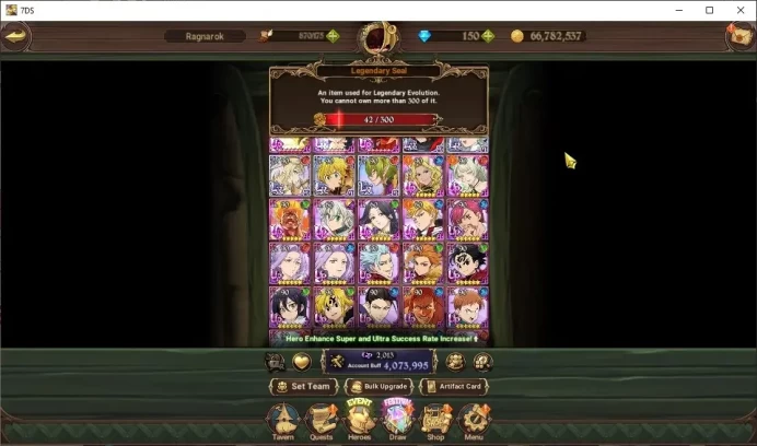 Global|4M CC|42 LS|5 LR 10 UR|NMeli,Meresca,God Odin,Sabunak,DKM,Skuld,Tristan,Lancelot,Thor Etc|Code Only|Check SS(SDS5262)