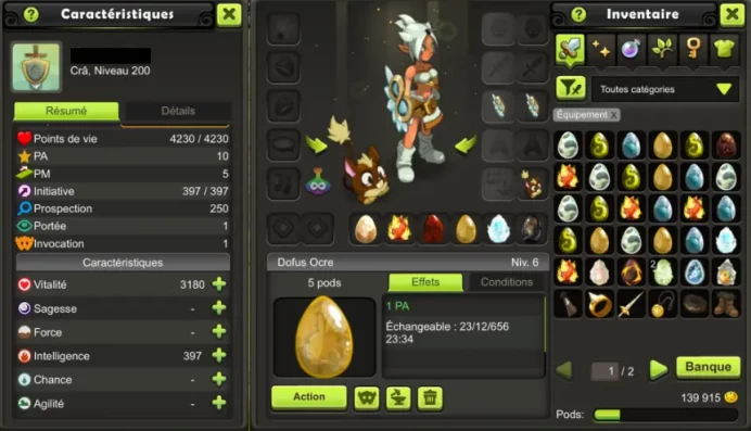 [TEMPORIX-1] CRA 200 FULL DOFUS !! Jamais Certifie, 100% Safe.