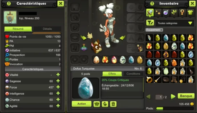 [TEMPORIX-1] IOP 200 FULL DOFUS !! Jamais Certifie, 100% Safe.