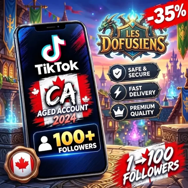 Canada TikTok Account (2024 Aged) | up to 100+ Real Followers | BUY 1 GET 1 FREE | 100% Clean & Safe | Instant Delivery