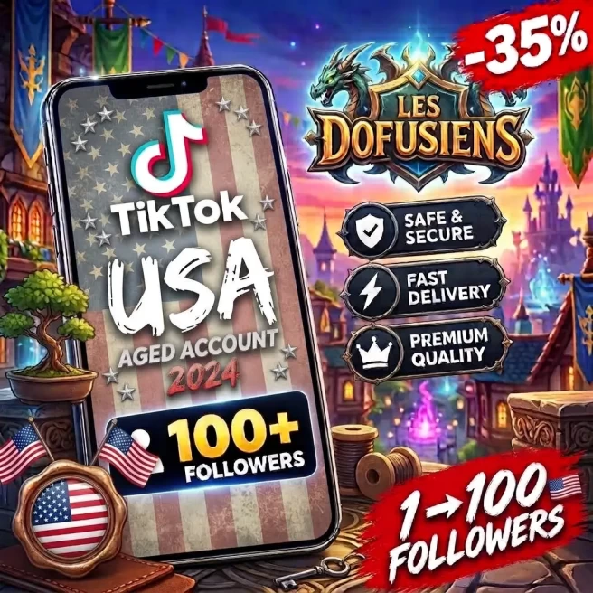 USA TikTok Account (2024 Aged) | up to 100+ Real Followers | BUY 1 GET 1 FREE | 100% Clean & Safe | Instant Delivery