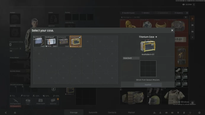 "3x3 Titanium Safe Case S7" [75M Stored Value] [67% Extraction Rate]  [Ace Rank] 100% Secure Full Access, Arena Breakout Infinite.