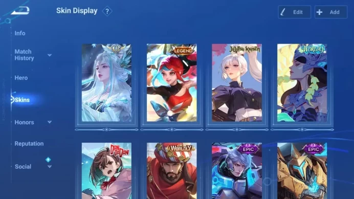 Global|92H 37S|KIC Luna|Legend Angela|JJK Garo|2 Worldly|3 Epic|2 Event Exclusive|3 Honor Pass|More|Check SS HOK952B