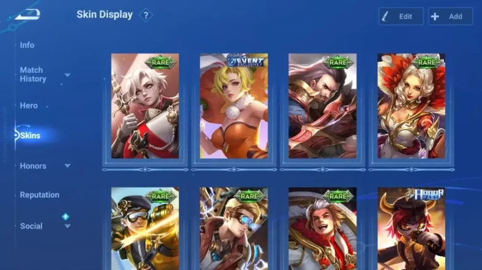 Global|55H 29S|Legend Angela|Legend Wukong|Epic Diaochan|DanDaDan Daji|Epic Kongming|AOT Heino|2 Event Ex|More|Check SS HOK954B
