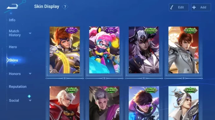 Global63H 37S|Legend Angela|Legend Wukong|DanDaDan Daji|2 Event Exclusive|Worldly Haya|4 Epic|10 Rare|More|Check SS HOK955B