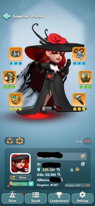 1 - TG 6 | 335M Power | 29 Hero | 815k Gems | 7 Skin | VIP 8 | INSTANT DELIVERY!  