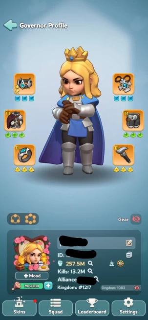 2 - TG 5 | 257M Power | 27 Hero | 737k Gems | 9 Skin | VIP 8 | INSTANT DELIVERY!