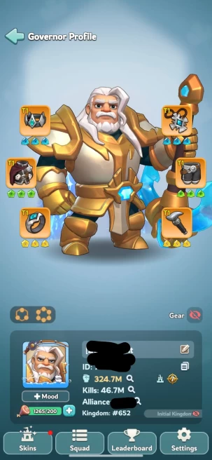 4 - TG 7 | 324M Power | 30 Hero | 1 Truegold | 258k Gems | 8 Skin | VIP 9 | INSTANT DELIVERY!  