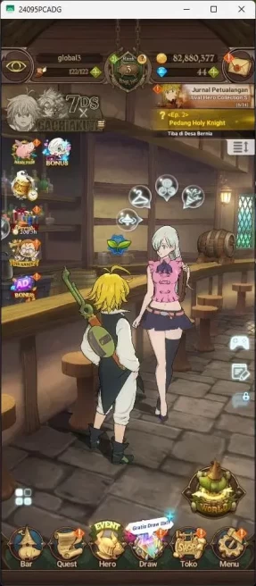 Global | 201,130k CC |1 LR|1 UR|LR Elizabeth 1/6|UR Demon King Meliodas 1/6|Collab Gachiakuta| Log TF Code|Check SS 7DS646B