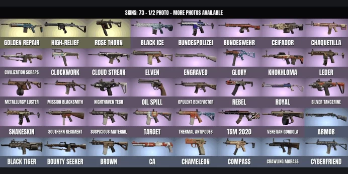 [PC + XB + PSN] ✨【78 SKINS】✅【61 Operators】 ✅ LVL 134 ✅ READY RANKED ✅ FULL GAME ✅ HIGH-RELIEF, GOLDEN REPAIR, ROSE THORN, MISSION BLACKSMITH ✅