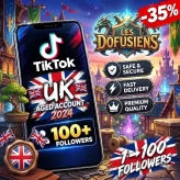 United Kingdom TikTok Account (2024 Aged) | up to 100+ Real Followers | BUY 1 GET 1 FREE | 100% Clean & Safe | Instant Delivery