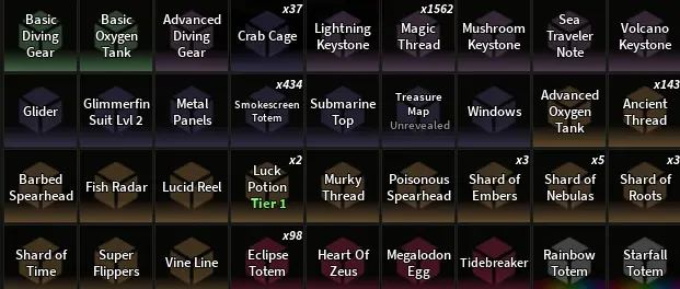 ROBLOX6940 // ACCOUNT WITH 1638lvl Ruinous Oath Evil Pitchfork Astralhook Rod Tryhard Rod