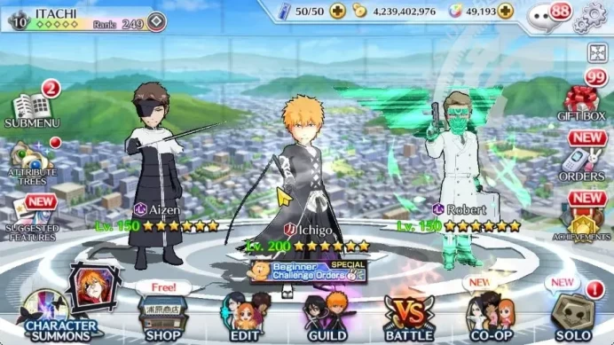 Global | 1M BP+49K Orb |End Game|5K Prem accTicket|Ichigo TYBW Refined|Robert,Aizen TYBW26|Aizen,Grimmjow 11th|KlabID| BBS1121B