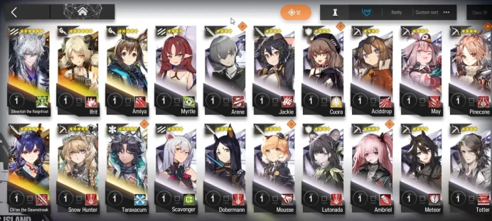 Global Lv 1|38 Total Operator|1 Limited (SilverAsh Alter) Ch'en Alter,Ifrit|1 Top Op Permit|Terminal TR-2|Take Mail|AK1804