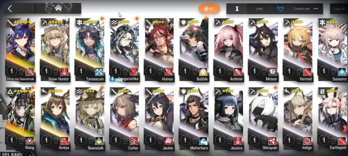 Global Lv 1|33 Total Operator|1 Limited (Wang P2)|Ch'en the Dawnstreak|Snow Hunter,Taraxacum|Terminal 0-1|Take Mail|AK1802