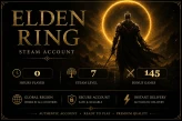[STEAM] Elden Ring Account | 145 BONUS GAMES | STEAM LVL 7 | Global Region | Full Access | Instant Delivery