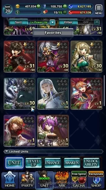 GLOBAL|Rank 20|100K Crystal|Collab Mushoku Tensei [Roxy,Rudeus Greyrat]|TopTier Unit [GLilaha,Telestio,etc]1LR 27SSR Ark|LC1584