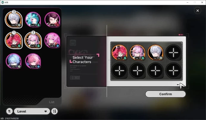 GLOBAL NA|HL 3|2 S-Class 2 Limited|(Nanally,Linko)|Selector ON|1 S-Class Selector|Male MC|Log Email|NTE1903