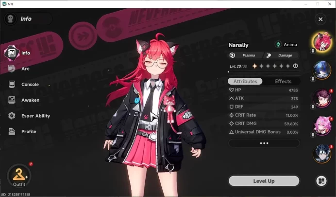 Global EU|HL 12|TL 2|4 S Class 3 Limited (Chaos+Sign,Shinku,Nanally),Daffodil |2 Selector|3 Glider|Male MC|Log Mail|NTE1495