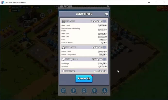 Sv 2301|Power 33M|HQ 24|VIP 10|10,800 Gold Bricks|Drone Lv90|SQ 1: 8.30M,SQ 2: 5.45M,SQ 3: 4.62M|Log Email&Google|Check SS|LW814