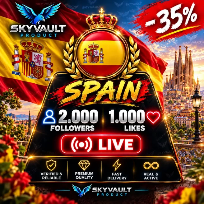 SPAIN | 2.000 + Real followers (2k) + Real engagementCreator rewards program | Live Mobile+Gaming+Live Ready |Beta Monetized Country |